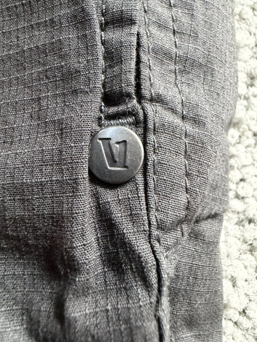 Vuori Men's Ripstop Climber Pants V412 Charcoal Gray Size Medium - EUC